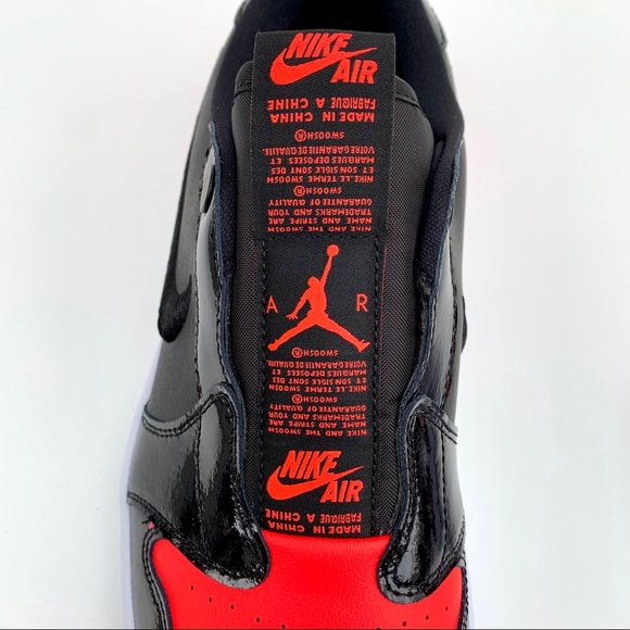 Air Jordan 1 Retro Low Slip Bright Crimson Women 8 - Picture 10 of 12